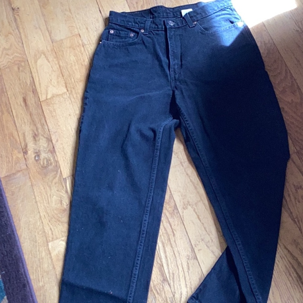 โ Vintage Black High Mom Leviโs 512 Denim NOS Sz 7/8 fits Best - Picture 5 of 13